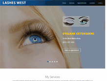 Tablet Screenshot of lasheswest.com